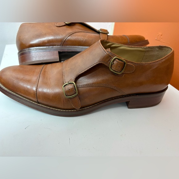 COLE HAAN Carmel Brown Leather Loafers - Picture 7 of 14